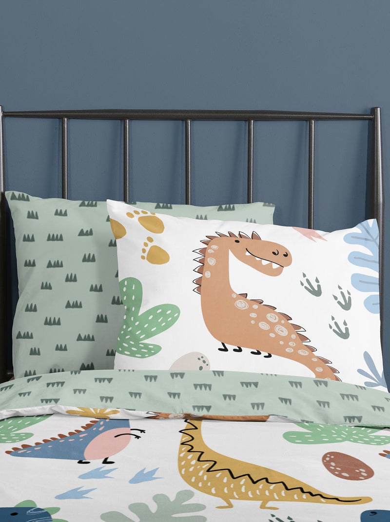 Completo letto 'dinosauri'! - 1 piazza BEIGE - Kiabi