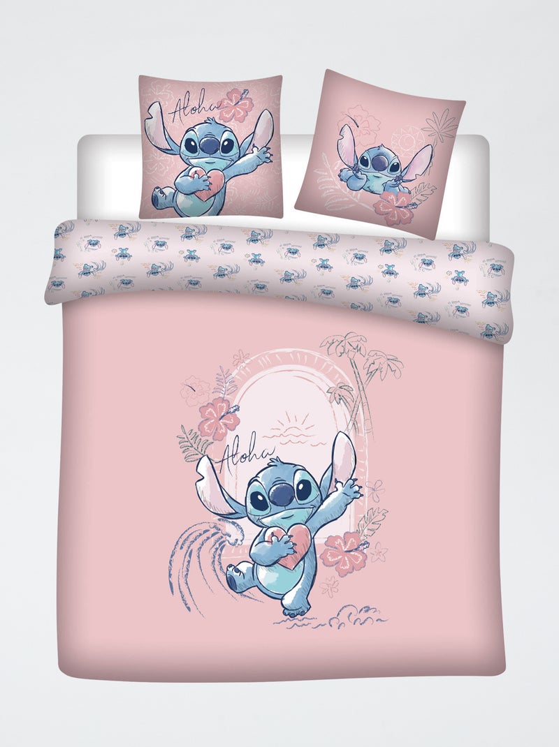 Completo letto 'Disney' 3 pezzi - 1 copripiumino matrimoniale + 2 federe Rosa - Kiabi