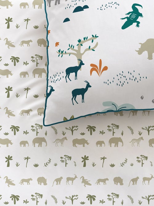 Completo letto double face 1 piazza - Kiabi