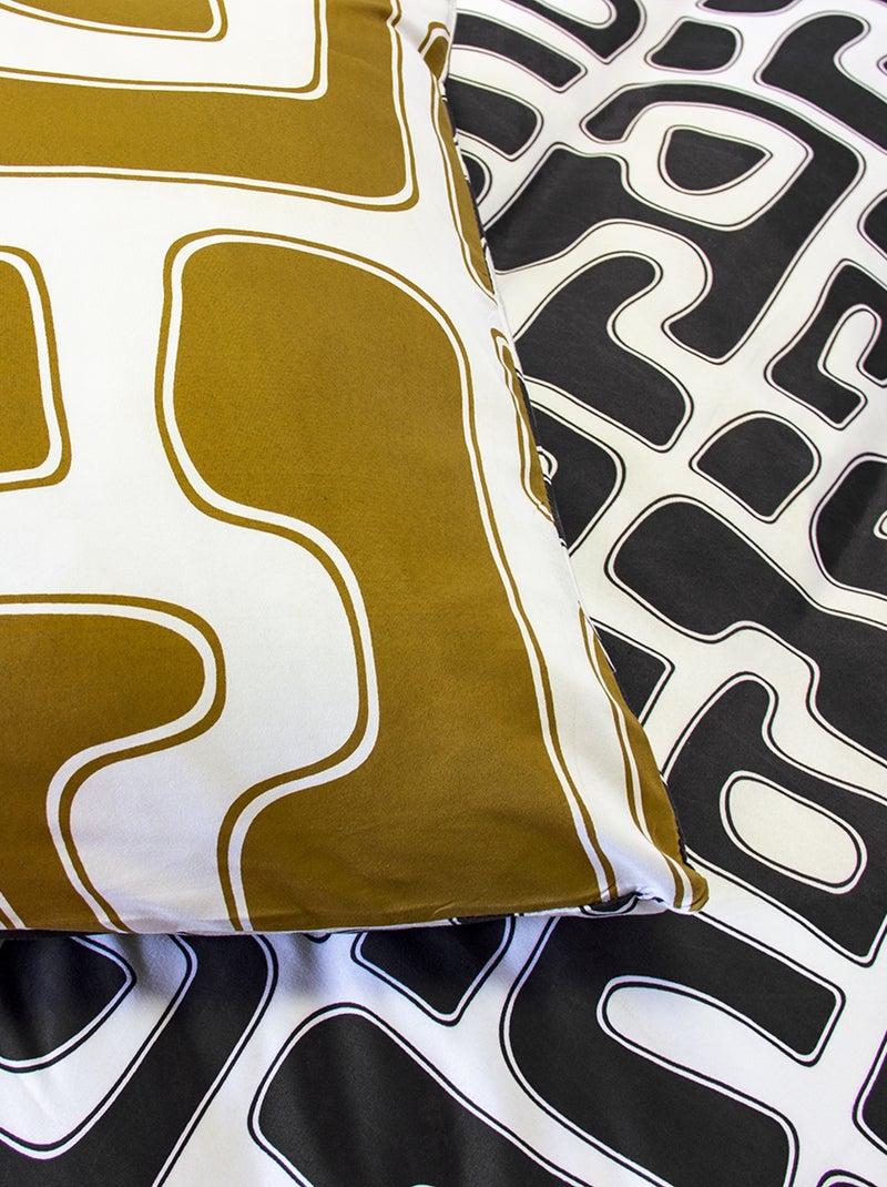 Completo letto fantasia - 2 piazze Nero - Kiabi