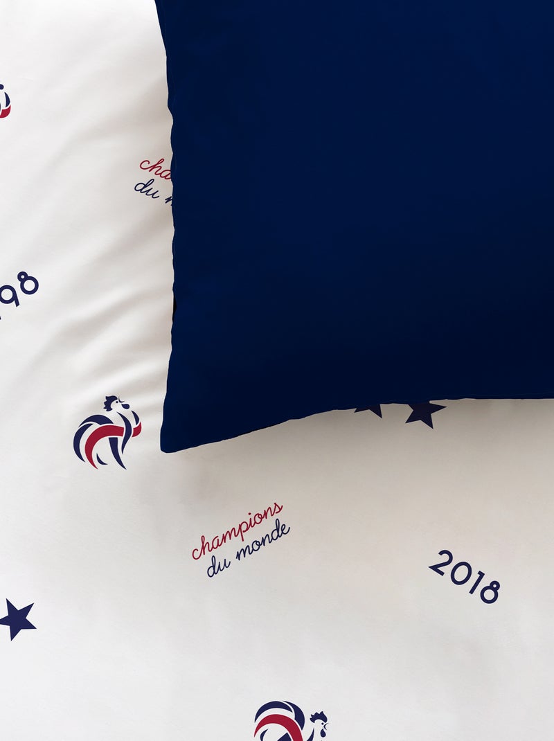 Completo letto 'FFF' - 2 piazze BLU - Kiabi