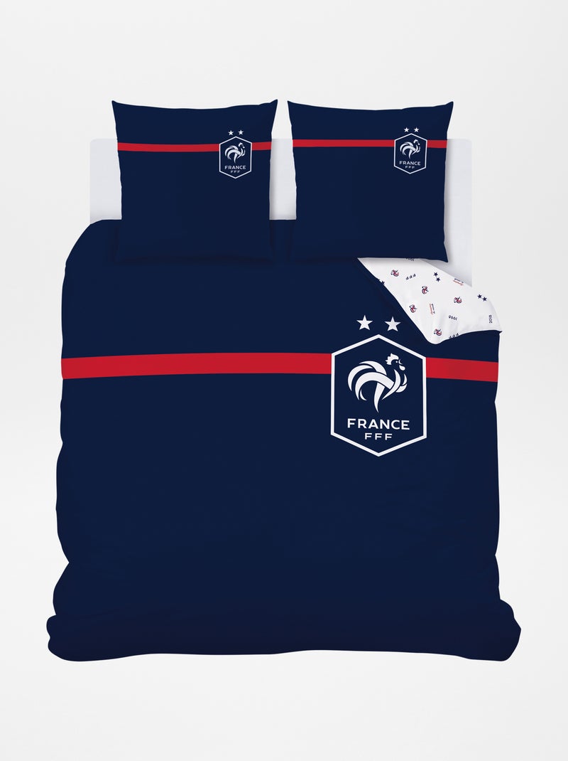 Completo letto 'FFF' - 2 piazze BLU - Kiabi