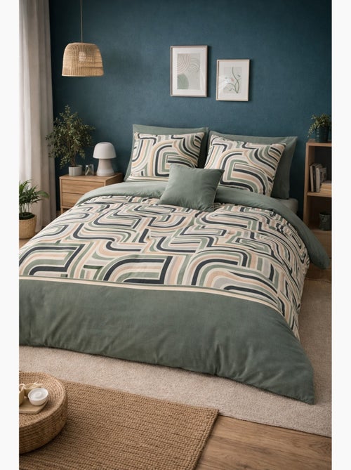 Completo letto geometrico retro - Kiabi Completo letto geometrico retro - Kiabi