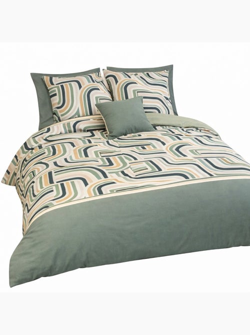 Completo letto geometrico retro - Kiabi Completo letto geometrico retro - Kiabi