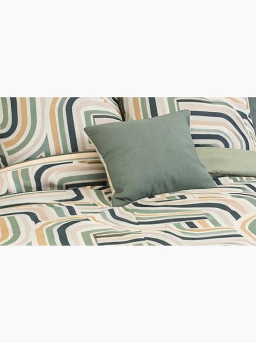 Completo letto geometrico retro - Kiabi Completo letto geometrico retro - Kiabi