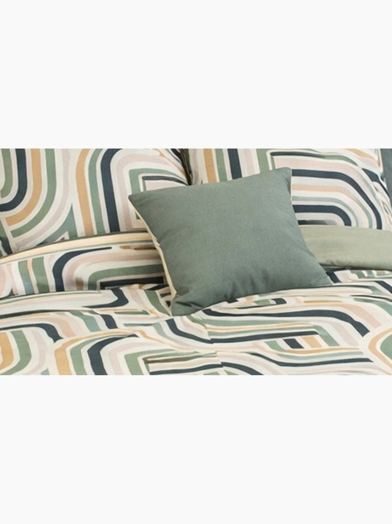 Completo letto geometrico retro Multicolore - Kiabi