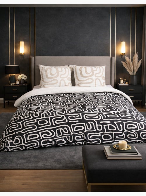 Completo letto grafico reversibile - Kiabi Completo letto grafico reversibile - Kiabi