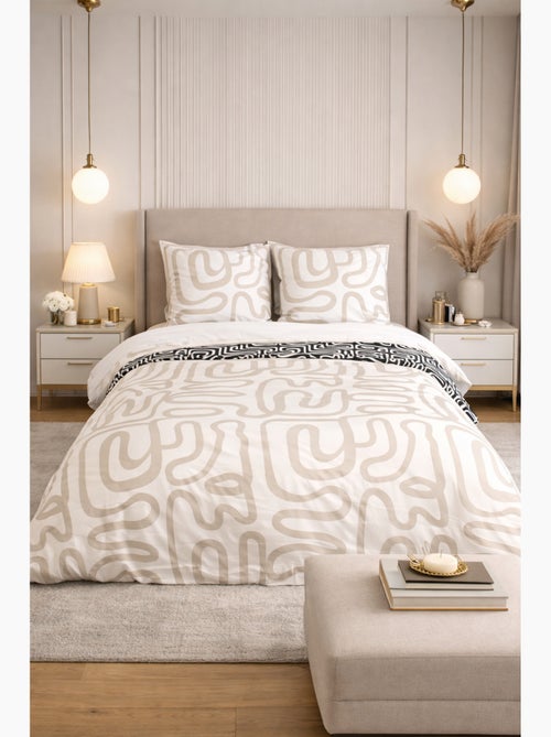 Completo letto grafico reversibile - Kiabi Completo letto grafico reversibile - Kiabi
