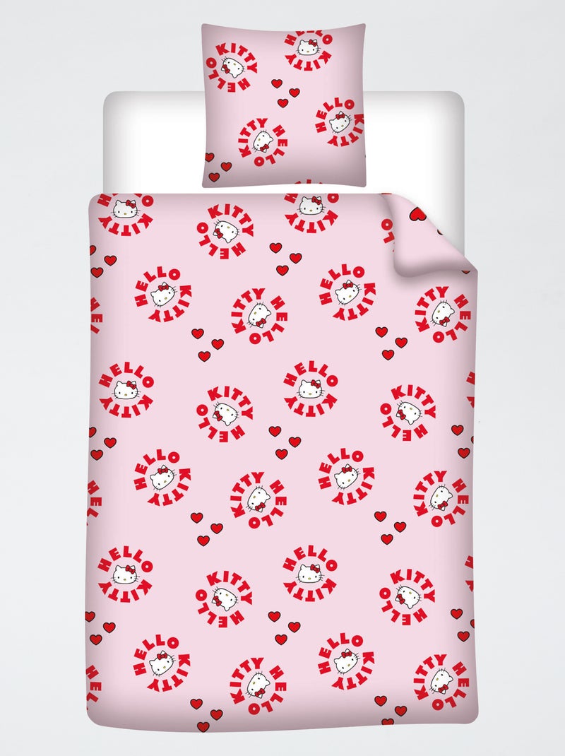 Completo letto 'Hello Kitty' - 1 set Rosso - Kiabi