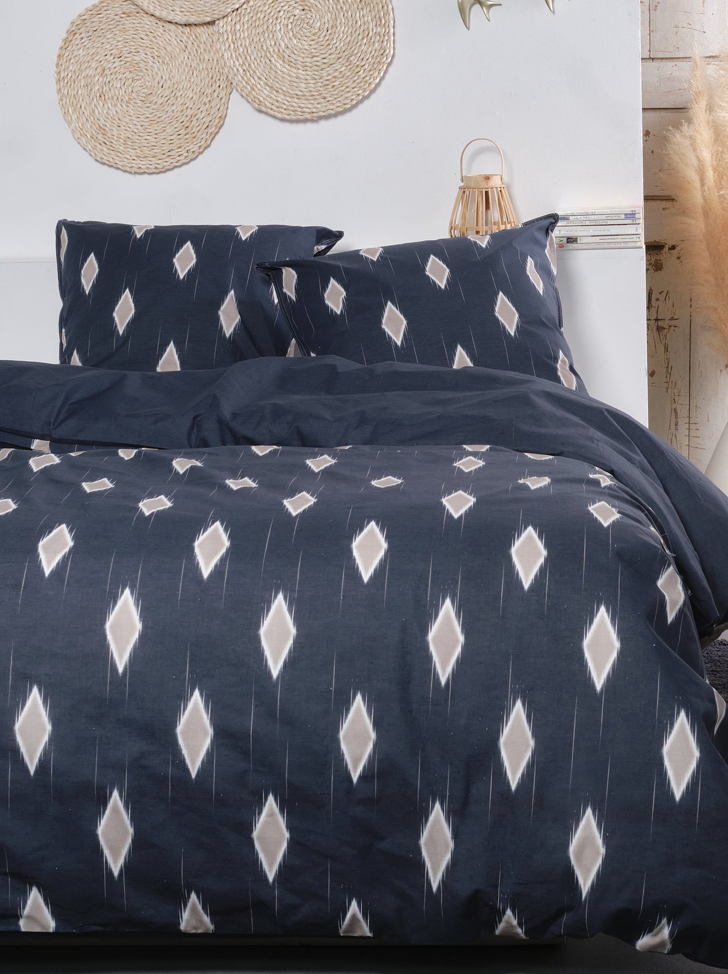 Copricuscino Indiano Ikat Kantha Stampato 40 cm Etnico 2