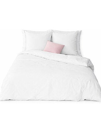 Completo letto in cotone e lino lavato tinta unita