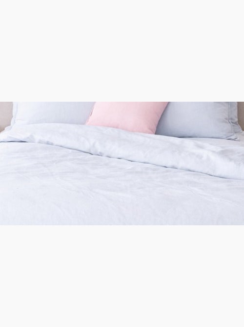 Completo letto in cotone e lino lavato tinta unita - Kiabi Completo letto in cotone e lino lavato tinta unita - Kiabi