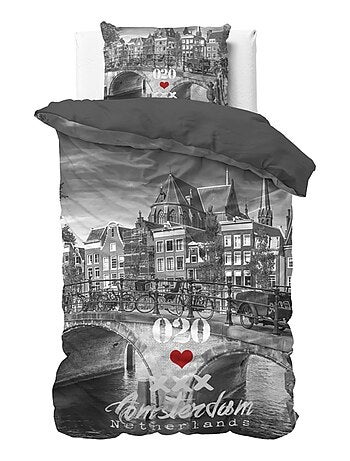 Completo letto in cotone Ponte di Amsterdam