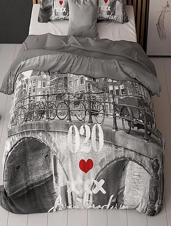 Completo letto in cotone Ponte di Amsterdam
