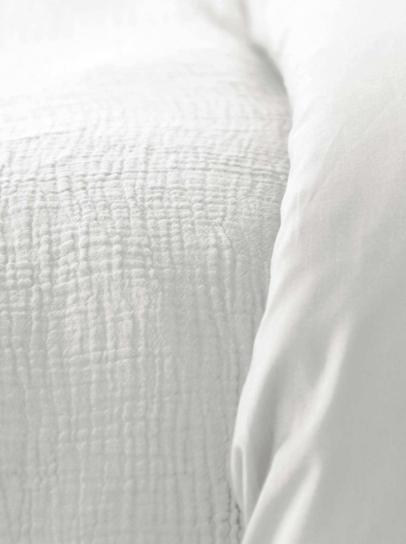 Completo letto in garza di cotone bianco - Kiabi