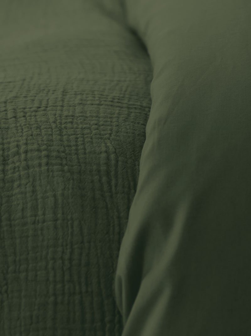 Completo letto in garza di cotone KAKI - Kiabi