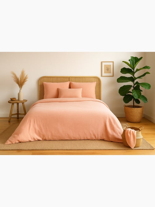 Completo letto in garza di cotone tinta unita - Kiabi