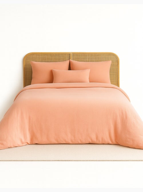 Completo letto in garza di cotone tinta unita - Kiabi