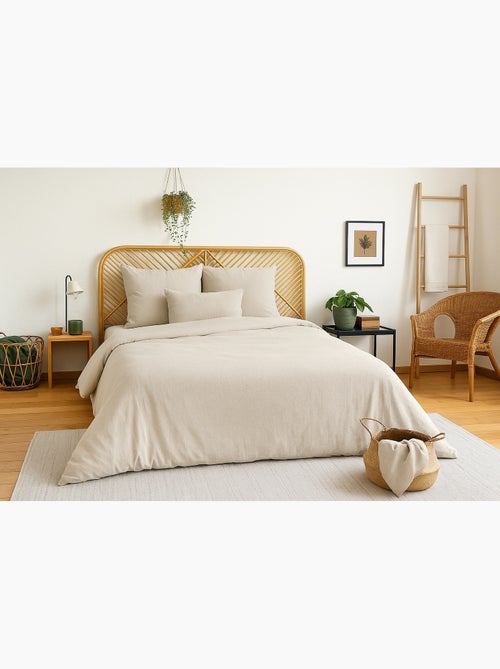 Completo letto in garza di cotone tinta unita - Kiabi