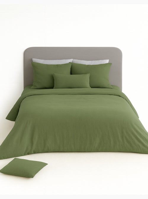 Completo letto in garza di cotone tinta unita - Kiabi