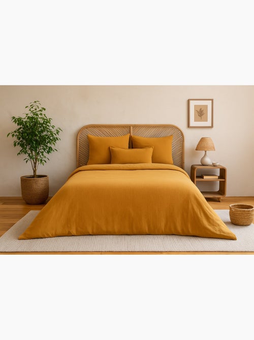 Completo letto in garza di cotone tinta unita - Kiabi