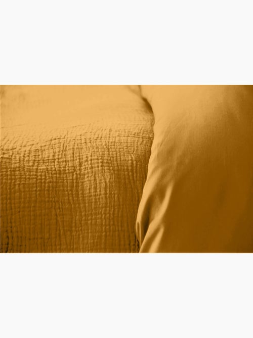 Completo letto in garza di cotone tinta unita - Kiabi