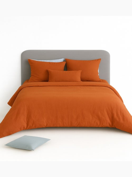 Completo letto in garza di cotone tinta unita - Kiabi