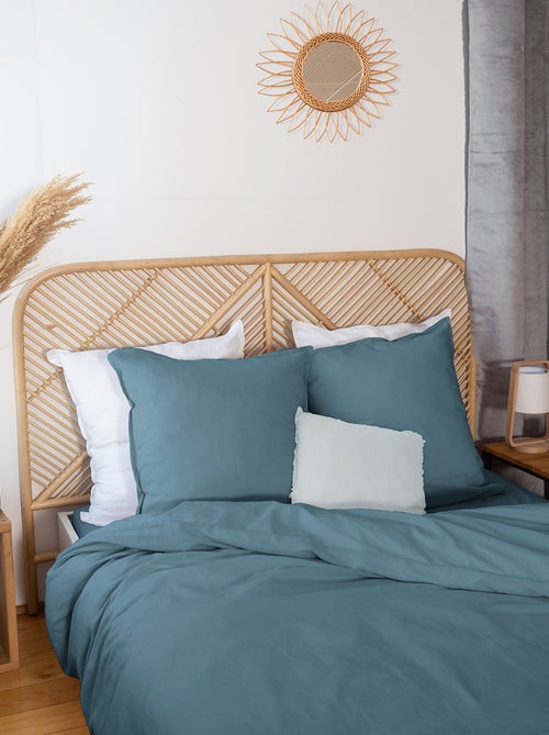 Completo letto in misto lino - 2 piazze - Kiabi