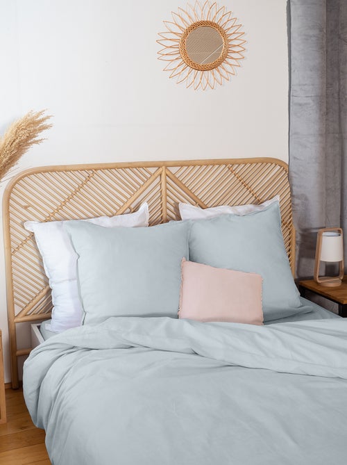 Completo letto in misto lino - 2 piazze - Kiabi