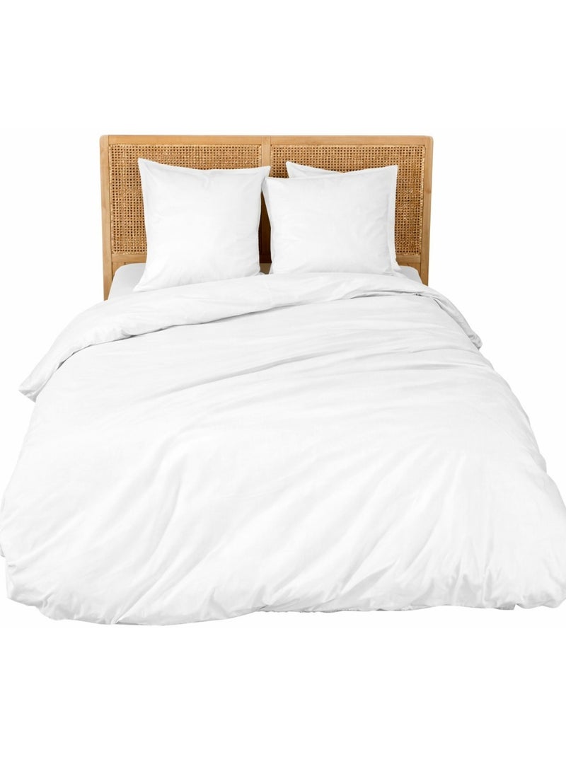 Completo letto in percalle Bianco - Kiabi