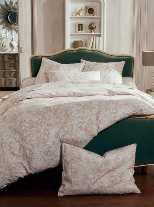 Completo letto in percalle di cotone ornamentale classico - Kiabi
