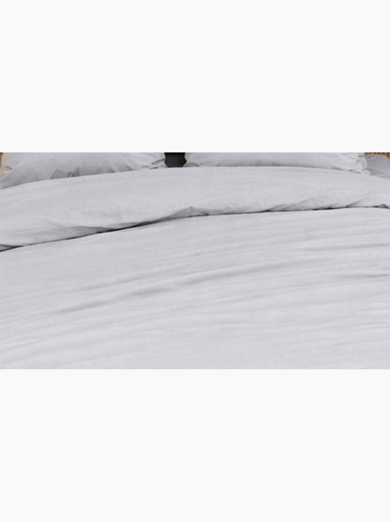 Completo letto in percalle Grigio - Kiabi