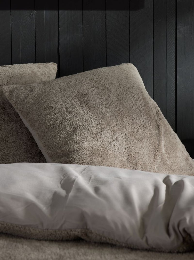 Completo letto in pile - 2 piazze BEIGE - Kiabi