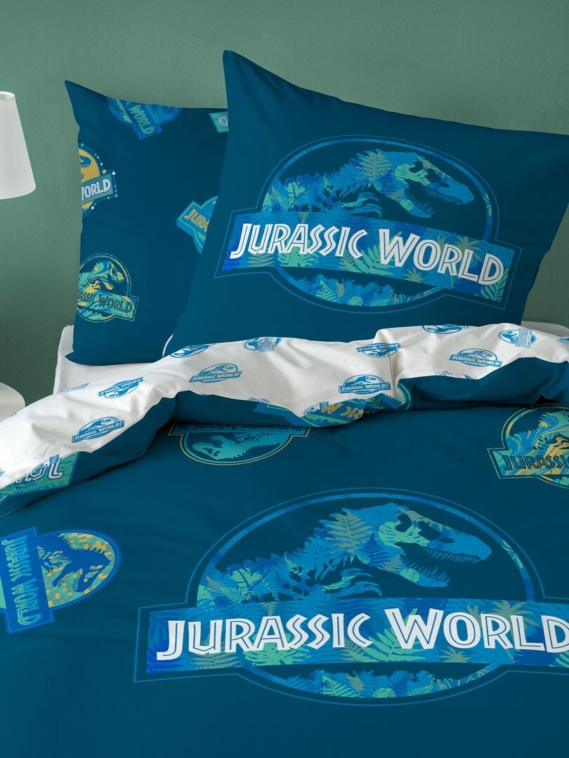 Completo letto 'Jurassic World' - 1 piazza blu - Kiabi