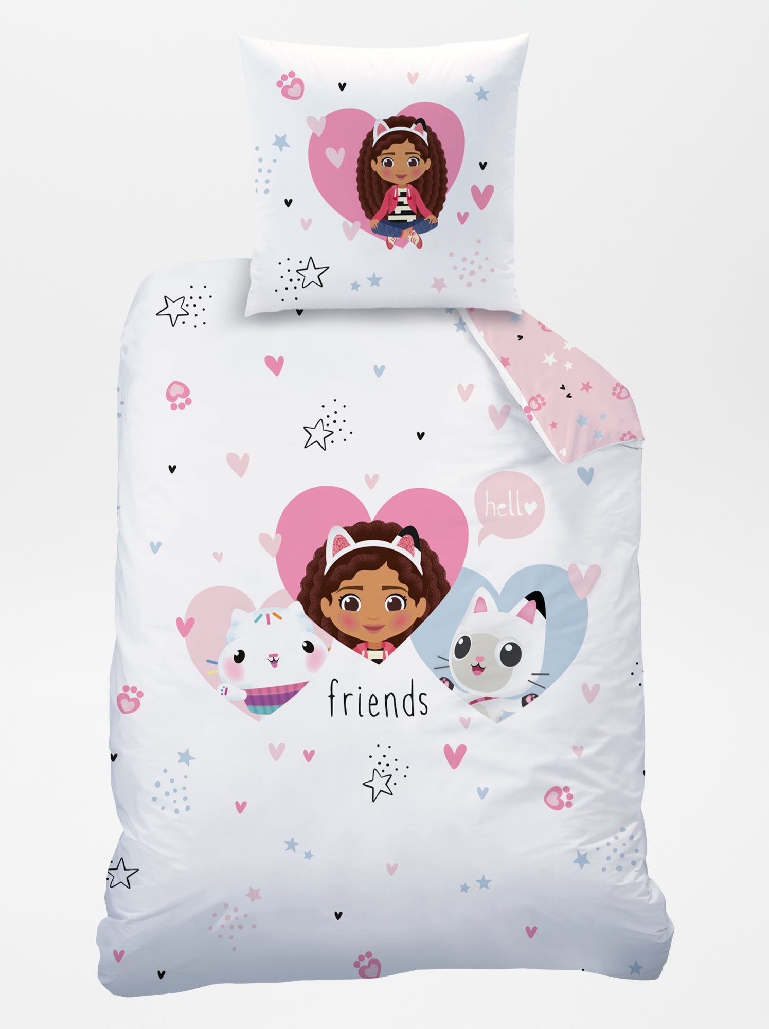 Pigiama Da Notte Per Bambina Gabby's Dollhouse | Camicia Da Notte Rosa Con Volant | Ufficiale, Maniche Corte, Morbido
