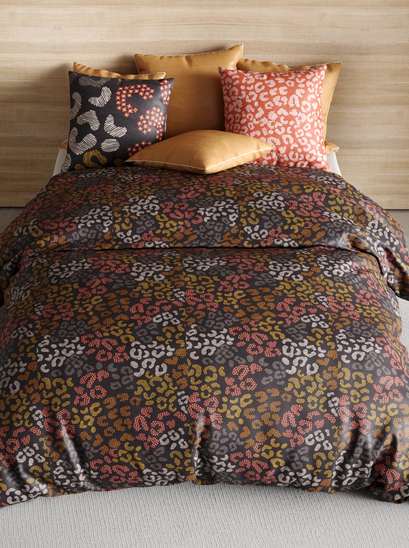 Completo letto 'leopardo' - 2 piazze MARRONE - Kiabi