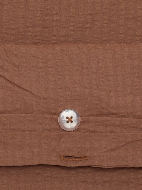 Completo letto matrimoniale 240 x 220 cm in garza di cotone - Kiabi Completo letto matrimoniale 240 x 220 cm in garza di cotone - Kiabi