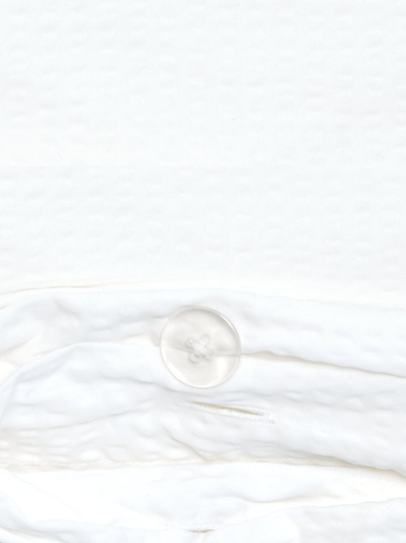 Completo letto matrimoniale 240 x 220 cm in seersucker Bianco - Kiabi
