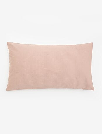 Completo letto matrimoniale 260 x 240 cm in seersucker - Kiabi Home - Blu