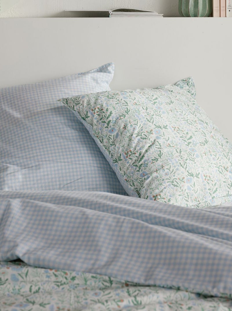 Completo letto matrimoniale 3 pezzi - Copripiumino + 2 federe Verde - Kiabi