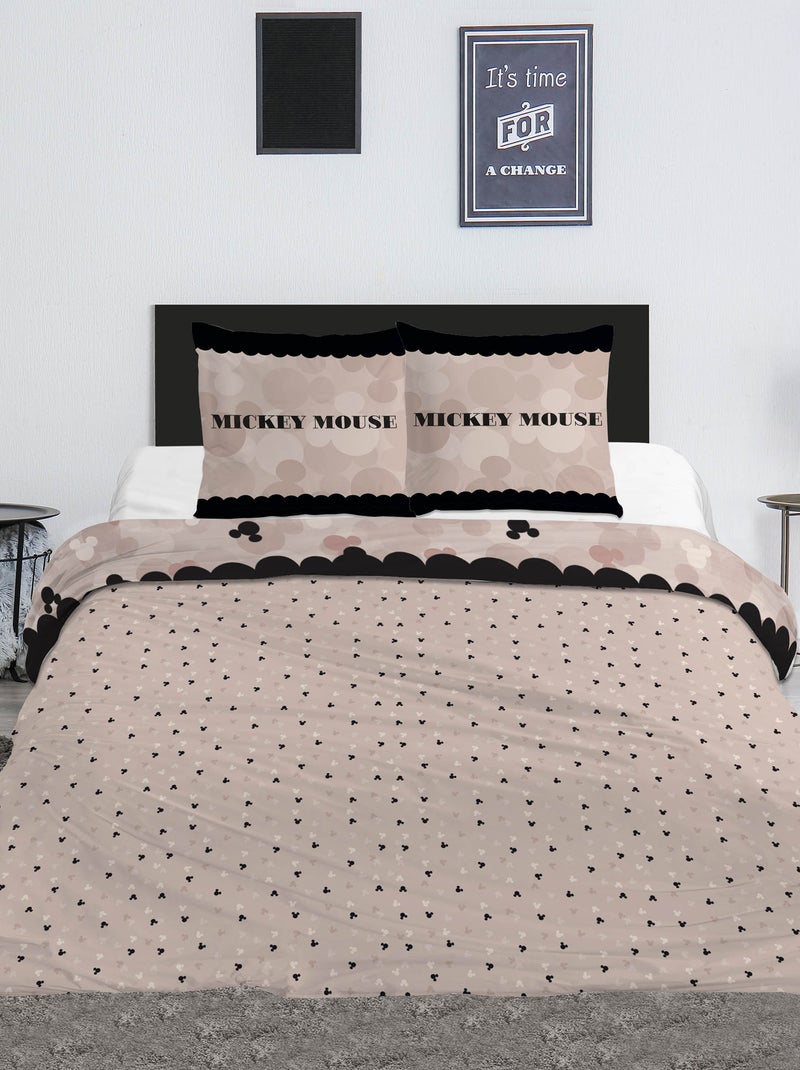 Completo letto 'Mickey Mouse' & 'Minnie Mouse' 'Disney' - 2 persone Beige - Kiabi