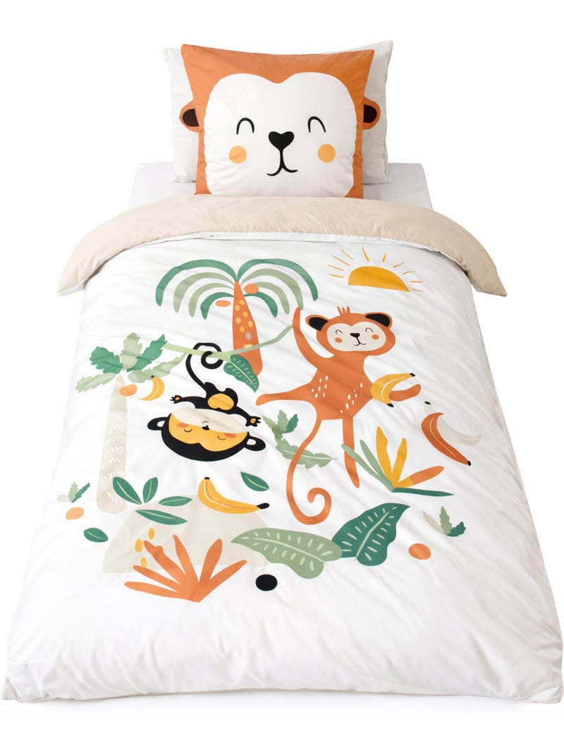 Completo letto microfibra bambino Bianco - Kiabi