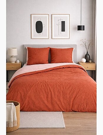 Completo letto microfibra goffrata