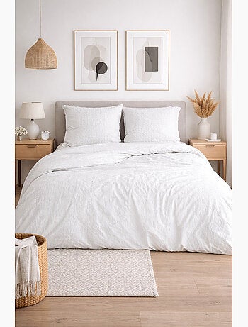 Completo letto microfibra goffrata