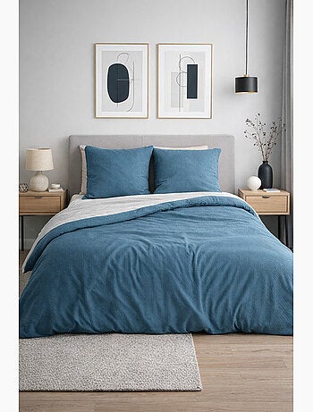 Completo letto microfibra goffrata