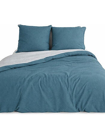 Completo letto microfibra goffrata