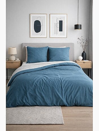 Completo letto microfibra goffrata