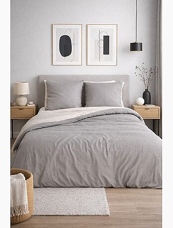 Completo letto microfibra goffrata