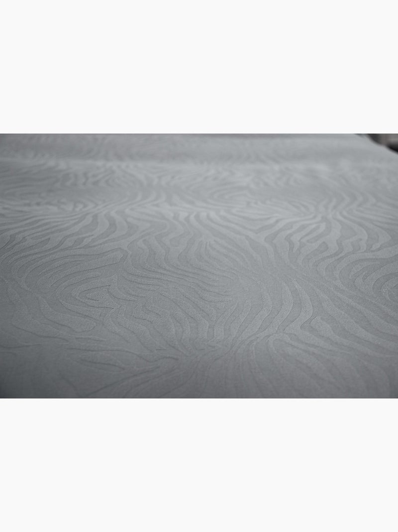 Completo letto microfibra lavorata Grigio - Kiabi