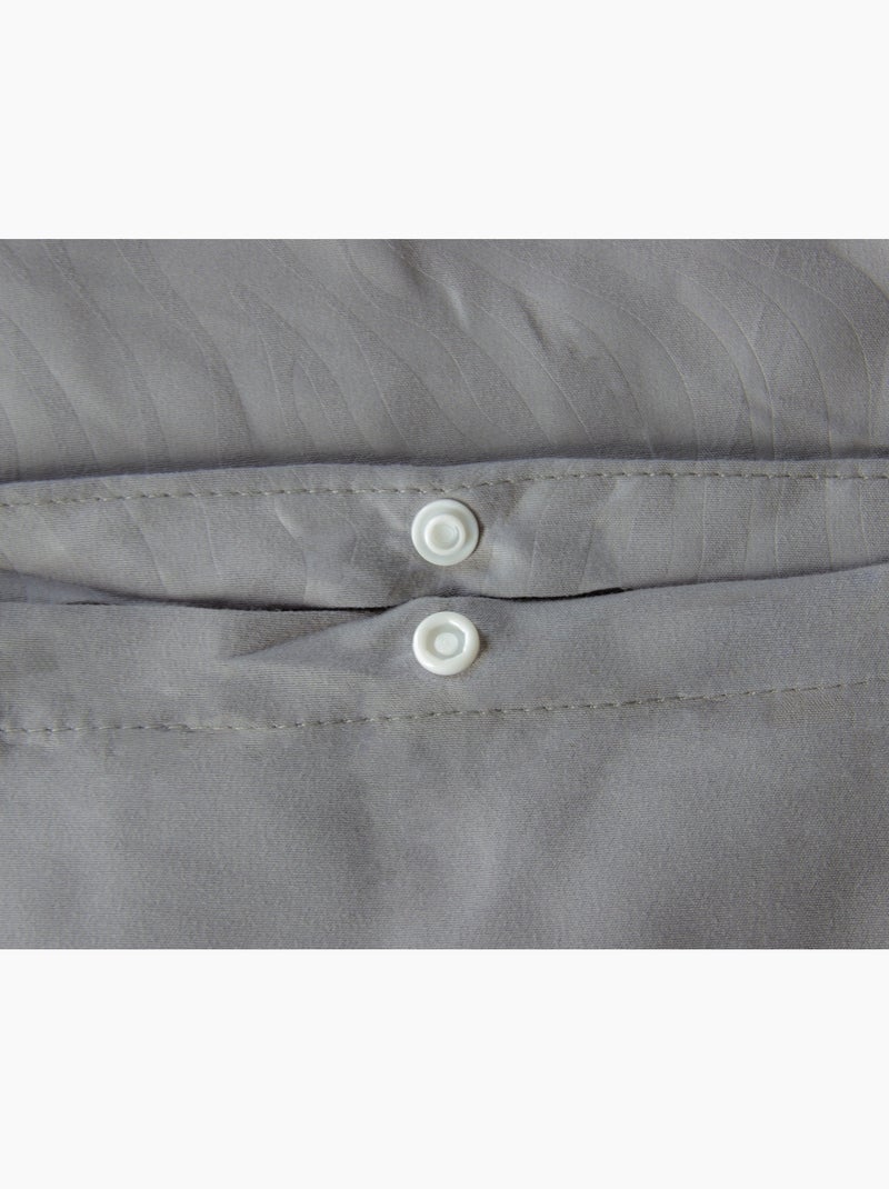 Completo letto microfibra lavorata Grigio - Kiabi